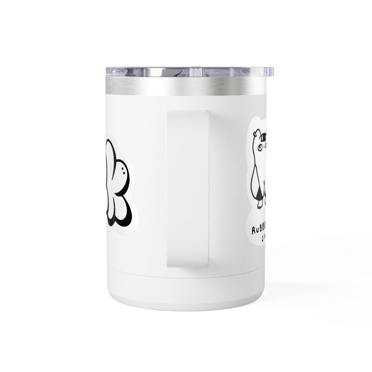 RUBBER KITTY Coffee Mug Tumbler, 15oz