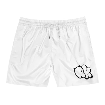 RK Rubber Kitty LOGO Mid-Length Swim Shorts