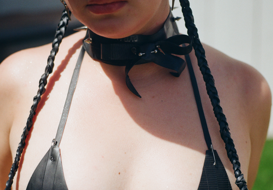 Bad Kitty Bow Collar